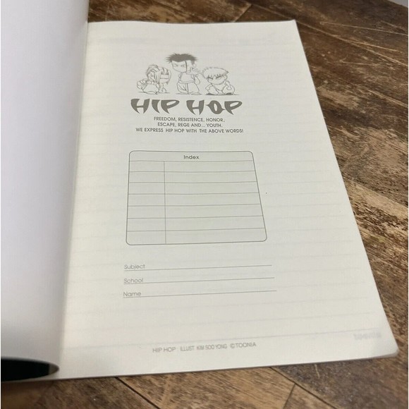 Paper NOTEBOOK TOONIA (MADE IN KOREA) Hip Hop ILLUSTRATIONS BY KIM SOO YONG - Picture 9 of 10